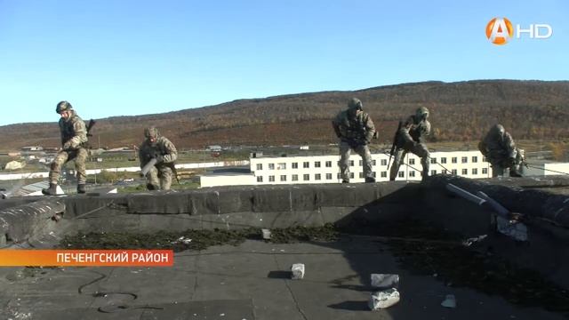 Морпехи Северного флота провели тактические учения в Печенгском районе смотреть онлайн