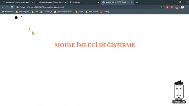 Kursor JS ile Mouse İmleci Değiştirme (HTML) смотреть онлайн