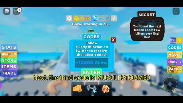 *NEW* MUSCLE LEGENDS SECRET CODES! - Roblox Muscle Legends смотреть онлайн