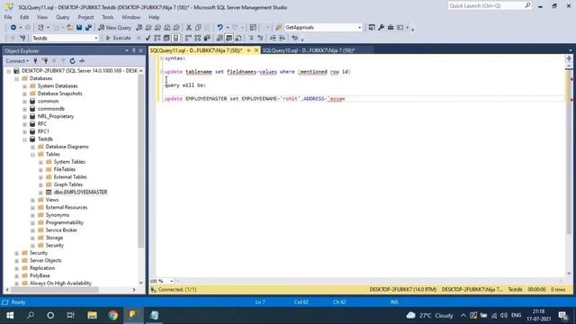 SQL Server Complete Course | SQL Server Tutorial | Update Query in Microsoft SQL Server | Part 7 смотреть онлайн