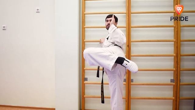 Подготовка к аттестации на бело-желтый пояс. Урок 2. Удары ногами смотреть онлайн