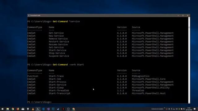 PowerShell Core 02 - Aliases, Cmdlets e Verbs смотреть онлайн