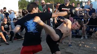 Боксер против бойца из толпы на Бетонном Заводе смотреть онлайн