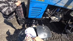 МТЗ-1025 с культиватором КПГ4.5 /  Обзор в работе. Косяки трактора МТЗ-1025