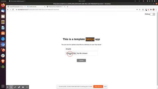 Deploying the SASjs Viya File Uploader смотреть онлайн