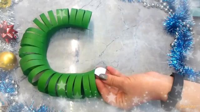 ? Рождественский венок из бумаги своими руками Новогодняя поделка? Идеи к новому году смотреть онлайн