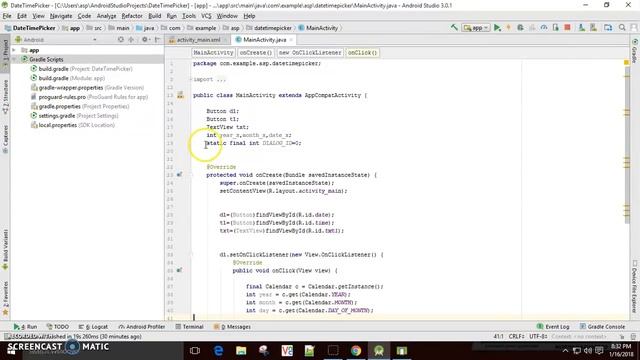 How to Show DateTimePicker Dialog in Android Studio || Tutorial 10 || Matnas Tutorials смотреть онлайн