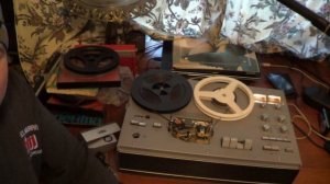 Тестирование катушечного магнитофона приставки ELFA 201 стерео.