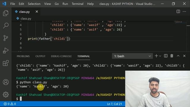 PYTHON LANGUAGE | NESTED DICTIONARY | CLASS 44 | SHAN DEVELOPERS смотреть онлайн