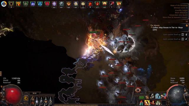 [3.21] Splitting Steel Champion - Second Build Has Insane Damage Potential! Minotaur Map Dmg Test.