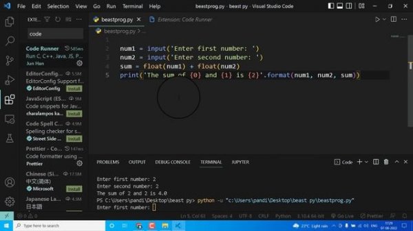 How To Run Program In Vs Code Terminal | Code Not Running In Vs Code Problem Fixed | Vs code