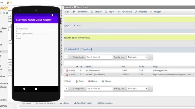 CRUD Database MySQL dengan PHP Pada Apk Android смотреть онлайн