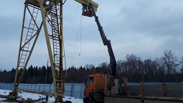 Работаем монтажной корзиной для кму! смотреть онлайн