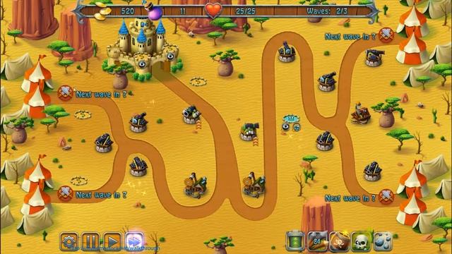 Medieval Defenders walkthrough - Hard Desert Siege - Level 18 смотреть онлайн