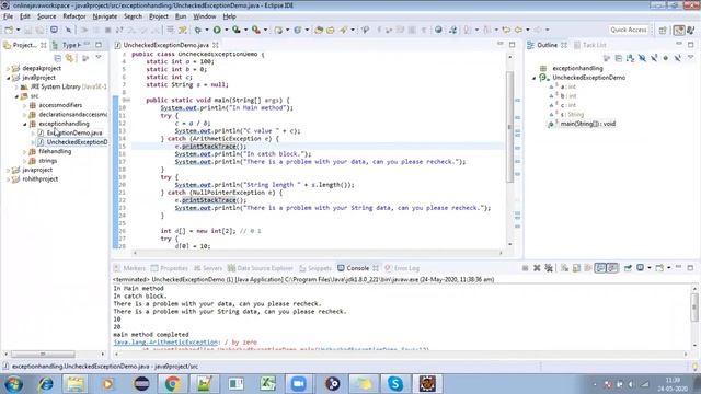 Java Exception Handling 03 || Checked Exceptions смотреть онлайн