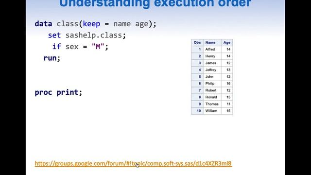 Having vs where clause in PROC SQL смотреть онлайн