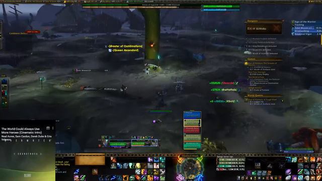 WoW Legion 7.3 - 433 - Restoration Shaman in Mythic The Eye of Azshara смотреть онлайн
