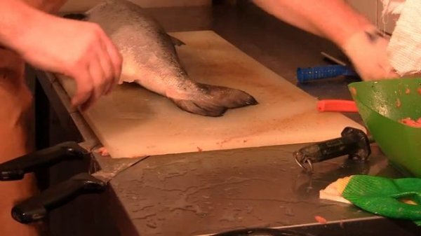 Разделка семги на филе / Cutting Salmon fillet