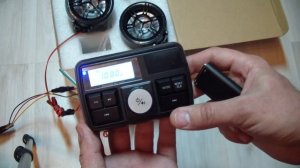 Магнитола на мотоцикл + крякалка