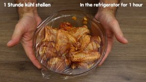 Wie einfach und lecker, Hähnchenflügel im Ofen zuzubereiten!