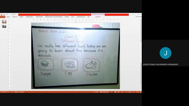 Inglés 2° Class 9 Different food 1 #1 16 03 2021 смотреть онлайн