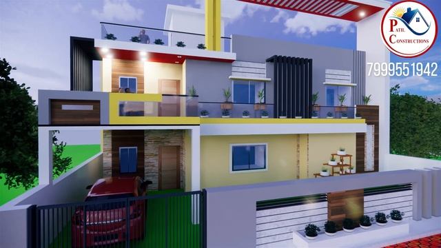 FRONT ELEVATION DESIGN | HOUSE ELEVATION | REVIT 3D MODEL | REVIT WALKTHROUGH. смотреть онлайн
