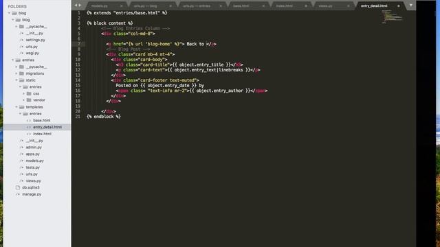 Python Django - Build a Web App in 60 minutes: Blog Application смотреть онлайн
