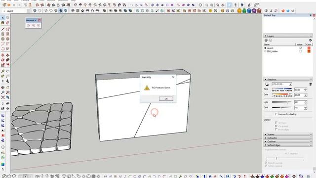 SketchUp. V-Ray. Создаём каменную стену смотреть онлайн