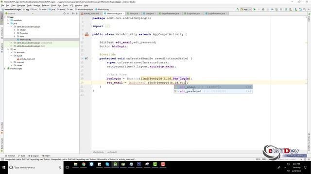 Android Development Tutorial - MVP Design Pattern Validation смотреть онлайн