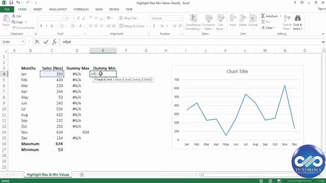 Excel Tricks : How to Highlight MAX and MIN Data Points in Excel Chart || MS Excel || dptutorials смотреть онлайн