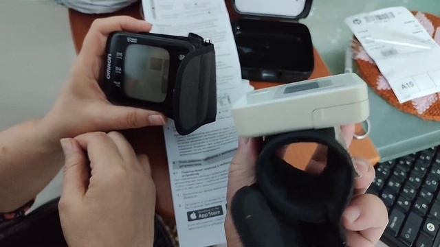 распаковка .тонометр для измерения артериального давления. Omron #тонометр #omron