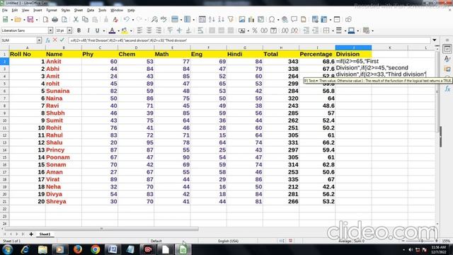 how to create marksheet in libreoffice calc || लिब्रेऑफिस Calc में मार्कशीट कैसे बनायें || Markshee смотреть онлайн
