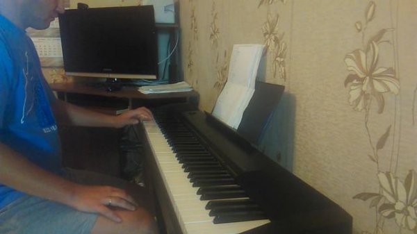 1 месяц занятий на фортепиано -  progress 1 month piano