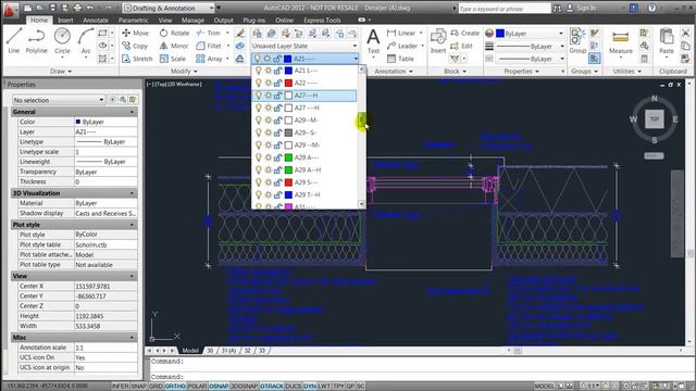 AutoCAD 2012 - Lesson 4 - Layers and Print/Plot смотреть онлайн