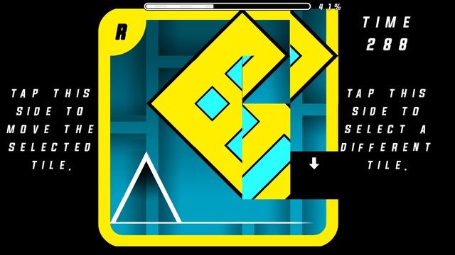 Geometry Dash - Super Cool Mini Game [Harder 6*] Tile Puzzle By bowtie831 (all coins) смотреть онлайн