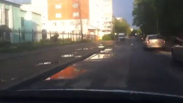 Испуганный лось бегал по дорогам Твери смотреть онлайн
