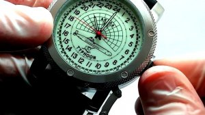 Russian Watch with 24 Hour Dial - Submarine AKULA (Typhoon) Luminous 47mm