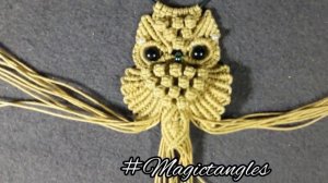 Сова - брелок ? Сова - кулон в технике макраме ? Оформление хвоста