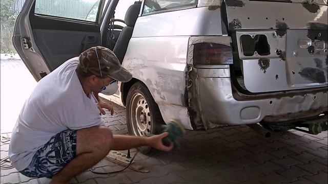 Из утиля в идеал! Ваз 2111 серебро часть 7 ДЕЛАЮ КРЫШКУ БАГАЖНИКА И ДВЕРИ, А ПОСЛЕ ГРУНТУЮ. смотреть онлайн