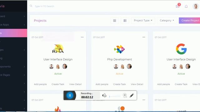 Glovia Admin Template Features & Styles смотреть онлайн