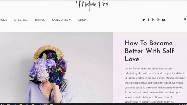 Matina Creative Blogging WordPress Theme - Homepage Setting смотреть онлайн