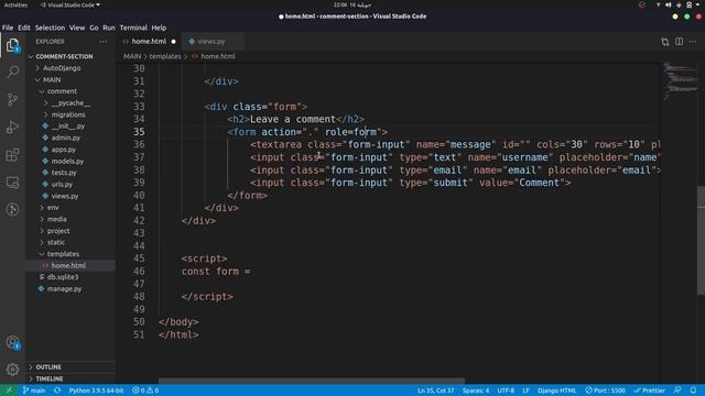 How To Work With Ajax In Django Using Vanilla JavaScript | Submit Form Without Refresh смотреть онлайн