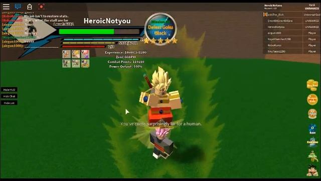 Heroic v Goku Black [ROBLOX: False DBFP смотреть онлайн