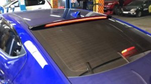 Ставим спойлер  на заднее стекло Elantra AD
