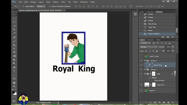 Creative Logo Design Photoshop CC | Tutorial Shakib 21 Graphic Design смотреть онлайн