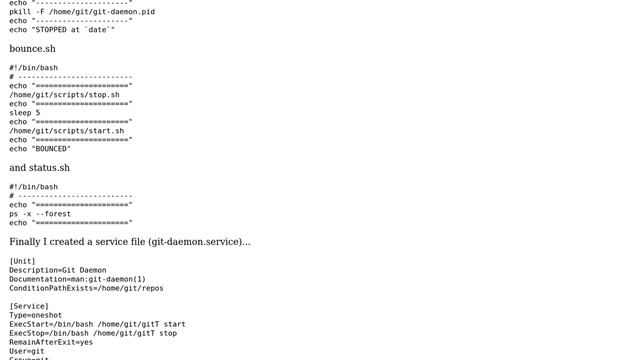 Unix & Linux: How to start git-daemon at boot? смотреть онлайн