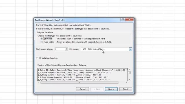 Importing Delimited Text Files in Microsoft Excel 2013 смотреть онлайн