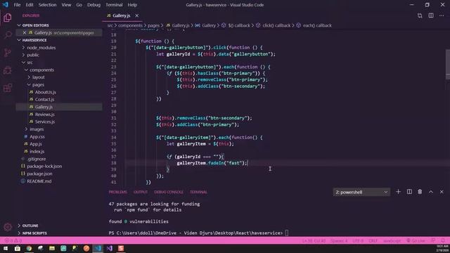 #11 React (Prøve) Eksamens Projekt - Gallery Funktionalitet смотреть онлайн