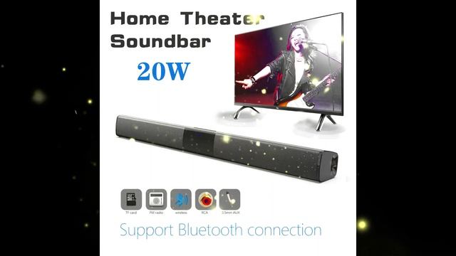 Rsionch 2021 New Soundbar With Subwoofer Function Wireless Bluetooth Speaker with Remote Control смотреть онлайн