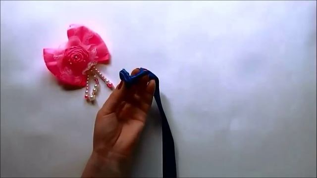 МК Бантики с крученой розой смотреть онлайн